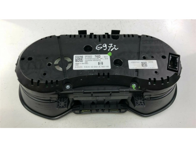 Панель приборов 5F0920740D, G972   Seat Leon (5F)       