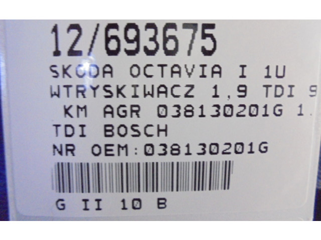 Vstřikovač 038130201G, 038130201G   Skoda Octavia Mk1 (1U)     