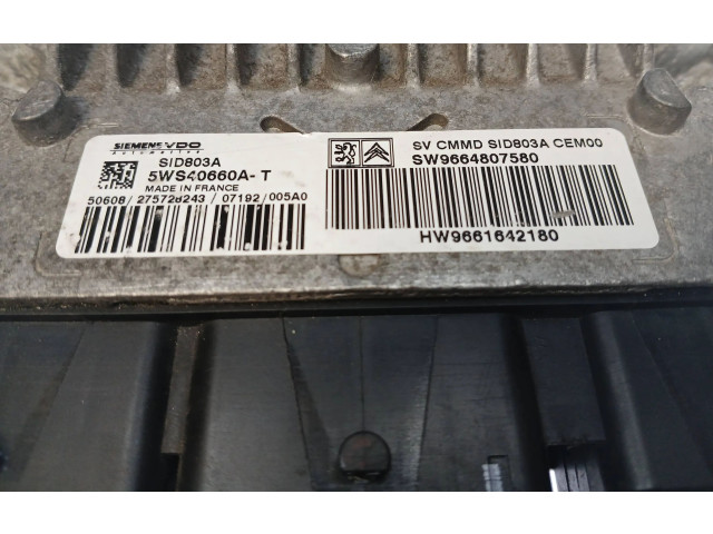Řídící jednotka SW9664807580, 5WS40660AT   Peugeot 807 2007