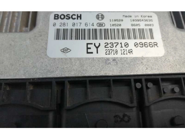 Блок управления двигателя 237100966R, 0281017614   Renault Latitude (L70)