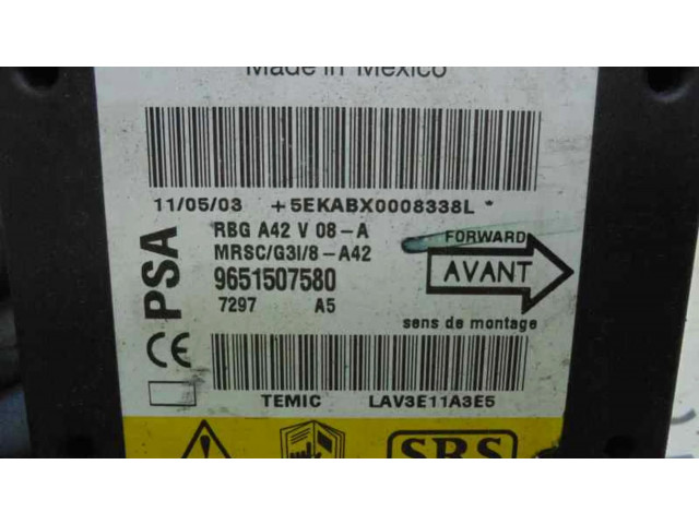 Блок подушек безопасности LAV3E11A3E5, 9651507580   Citroen C3