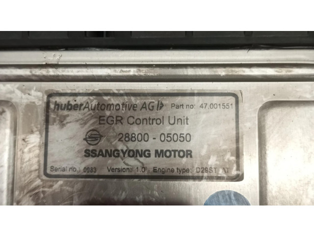 Блок управления двигателем Блок управления 2880005050   SsangYong Rexton