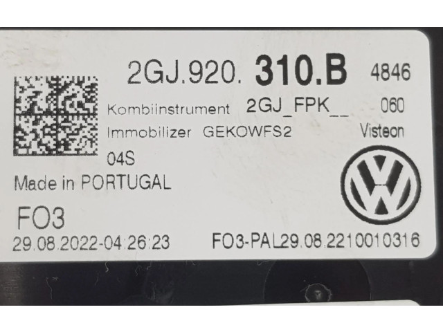 Přístrojová deska  Volkswagen T-Roc 2017 2GJ920310B, 2GJ920310B  