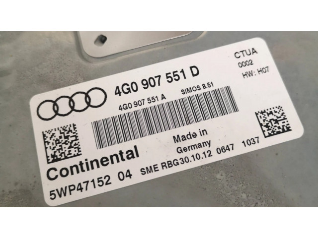 Блок управления двигателя 4G0907551D   Audi A6 C7