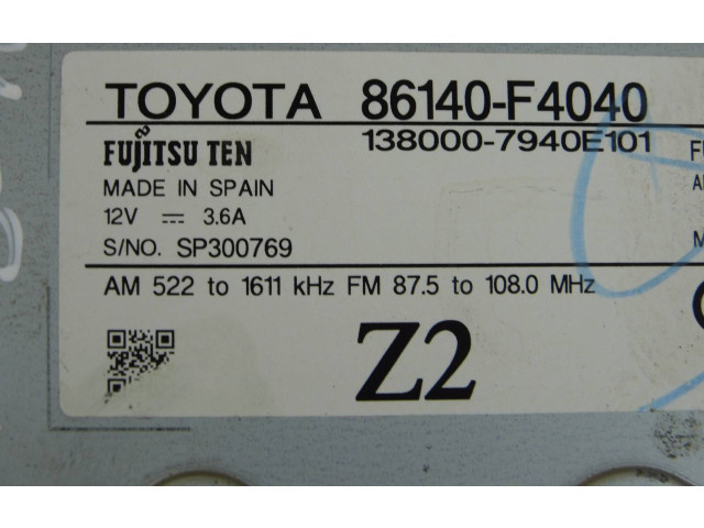 Дисплей    86140F4040   Toyota C-HR I