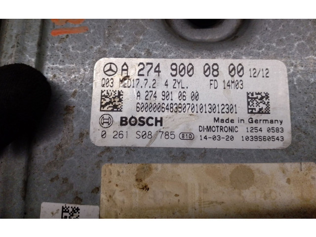 Řídící jednotka A2749000800, 0261S08785   Mercedes-Benz C W204 2014