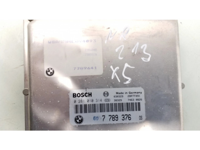 Řídící jednotka 7789376, 0281010314   BMW X5 E53 2000