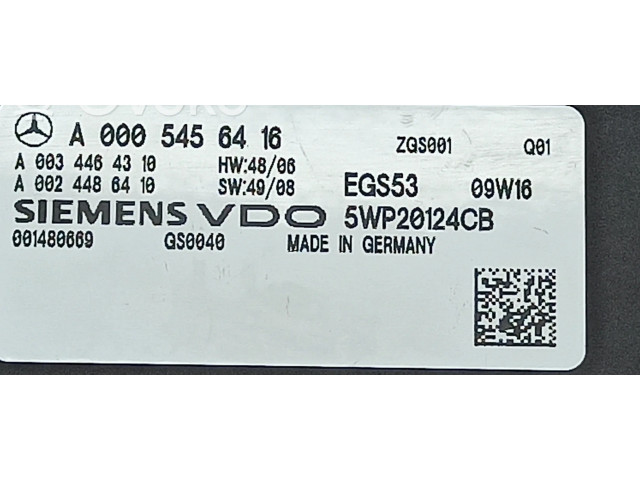 Блок управления коробкой передач A0005456416, A0034464310   Mercedes-Benz E W212