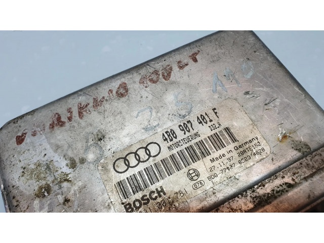 Блок управления двигателя 4B0907401F, 0281001781   Audi A6 S6 C5 4B