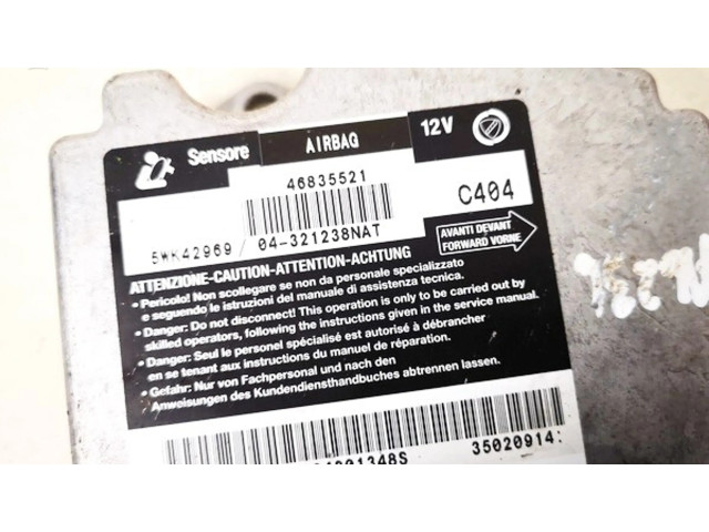 Блок подушек безопасности 46835521, 5wk42969   Fiat Stilo