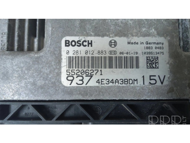Řídící jednotka 4E34A3BDM, 0281012883   Alfa Romeo GT 2006