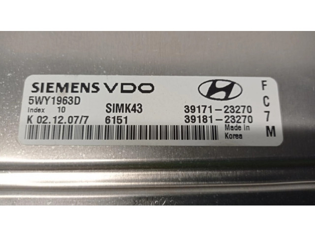 Řídící jednotka 3917123270, 5WY1963D   Hyundai Tucson LM 2006