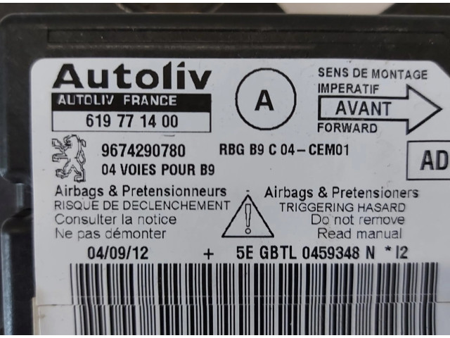 Блок подушек безопасности 9674290780, 619771400   Citroen Berlingo