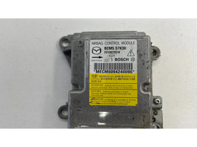 Блок подушек безопасности BCM557K30, F01G07201K   Mazda 3 II