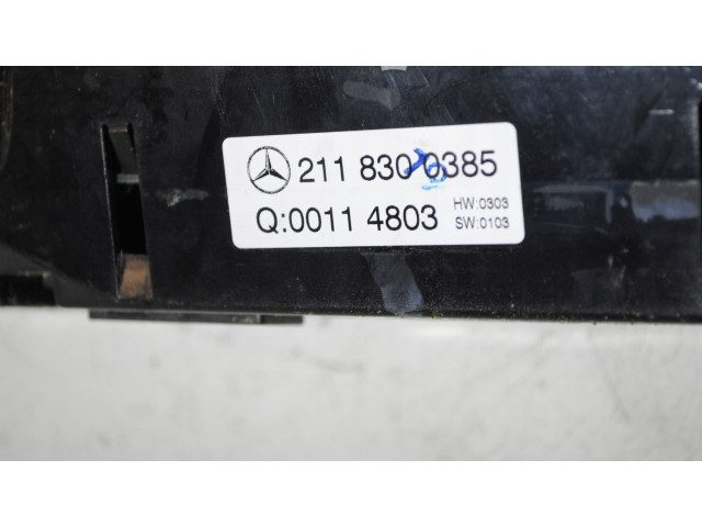 Блок управления климат-контролем 2118300385   Mercedes-Benz E W211