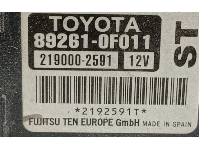 Блок управления 892610F011, 2190002591   Toyota Verso