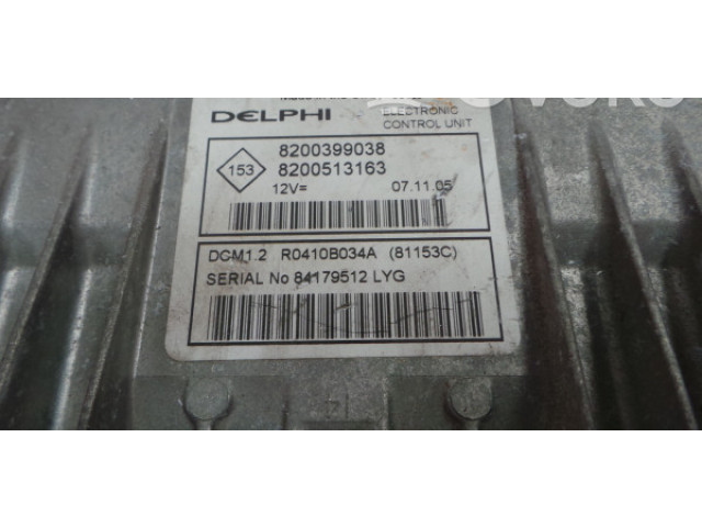 Блок управления двигателя 8200399038, 38277   Renault Megane II