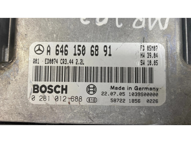 Řídící jednotka A6461506891, 1039S00000   Mercedes-Benz C W203 2005