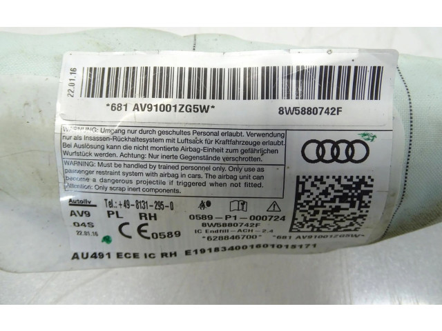 Боковая подушка безопасности 8W5880742F   Audi A4 S4 B9 8W