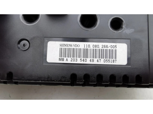Панель приборов A2035404947   Mercedes-Benz C W203       