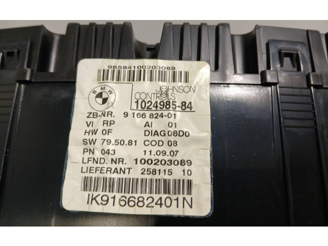 Přístrojová deska  BMW 1 E81 E87 2008 102498584, 9166824  