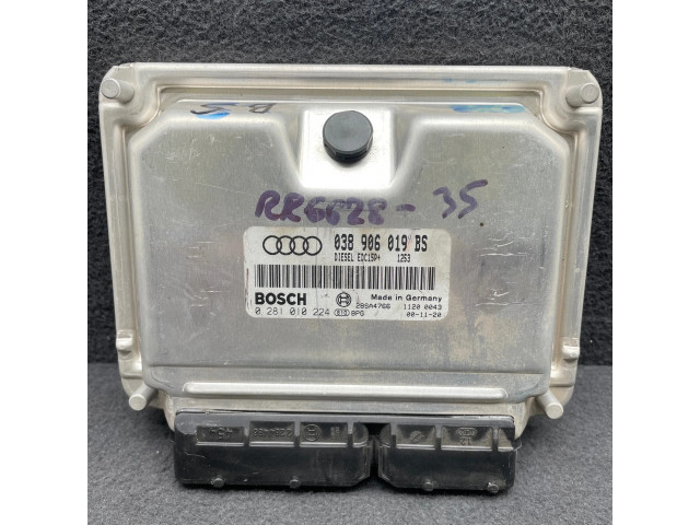 Блок управления двигателя 038906019BS, 0281010224   Audi A6 S6 C5 4B