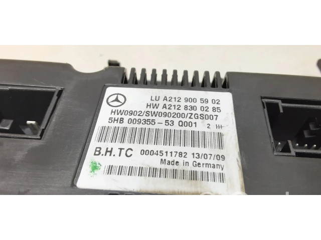 Блок управления климат-контролем A2129005902, A2128300285   Mercedes-Benz E W212