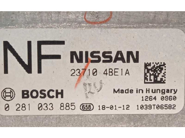 Řídící jednotka 237104BE1A, 0281033885   Nissan X-Trail T32 2018