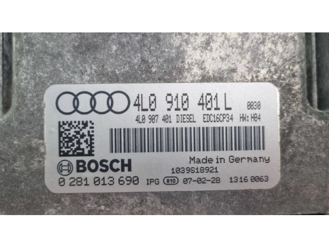 Блок управления двигателя 4L0910401L, 4L0907401   Audi Q7 4L