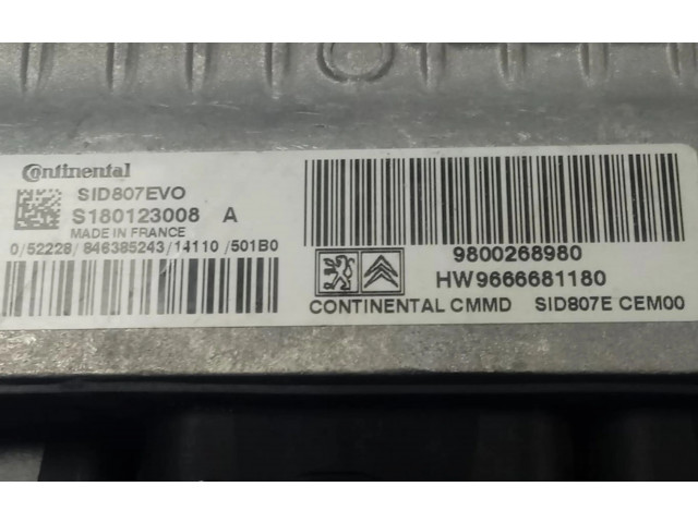 Блок управления двигателем ECU 9800268980   Peugeot  508 RXH  2011 - 2018 года