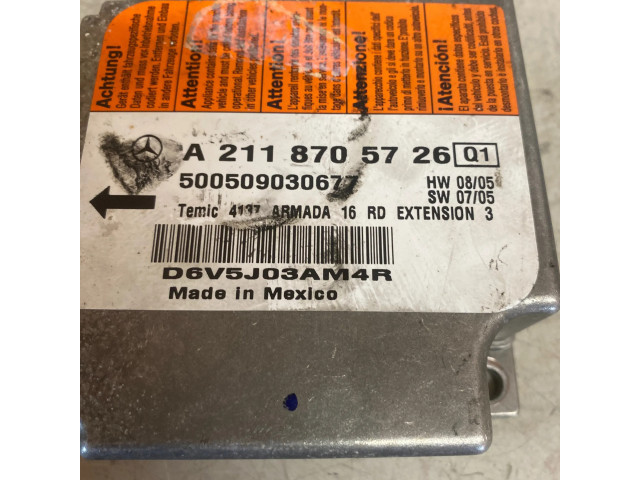 Блок подушек безопасности A2118705726, 500509030677   Mercedes-Benz CLS C219
