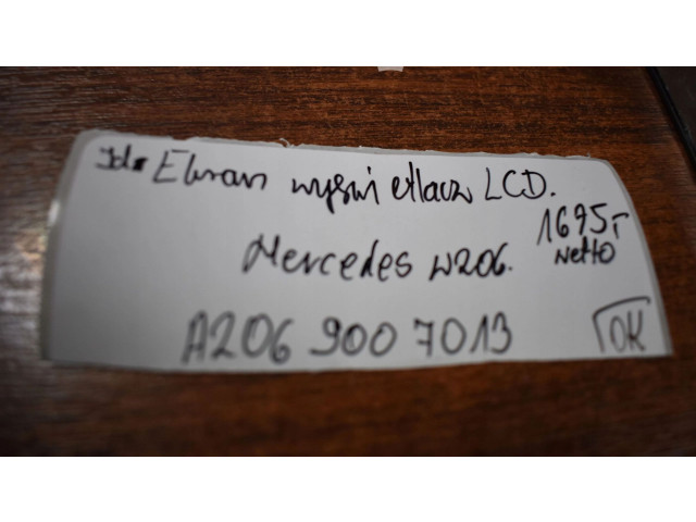 Přístrojová deska  Mercedes-Benz C W206 2025 A2069007013555525  