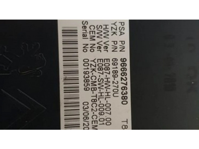 Přístrojová deska  Peugeot 3008 I 2010 9666276380, 9666247580  