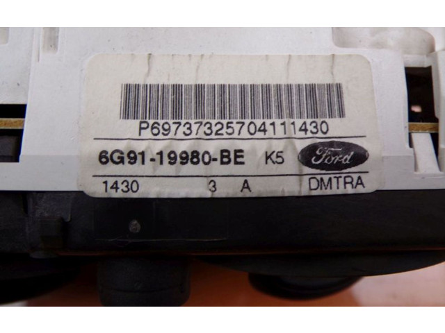 Блок управления климат-контролем 6G9119980BE, 6G9119980BE   Ford S-MAX