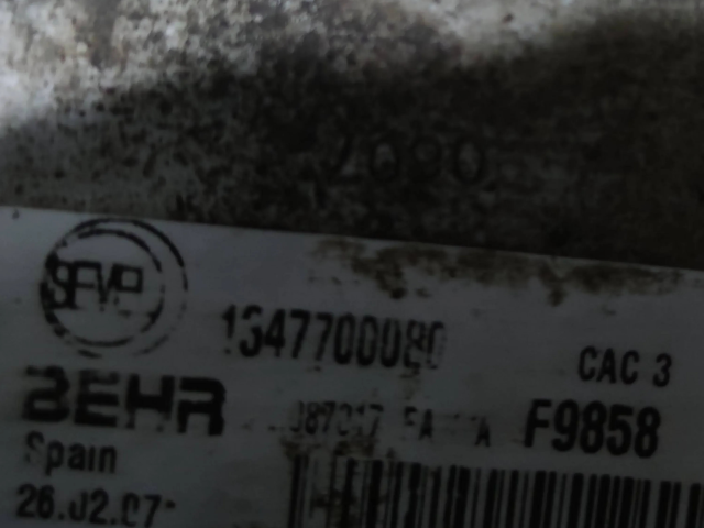 Интеркулер  1347700080, F9858   Citroen Jumper 2.2