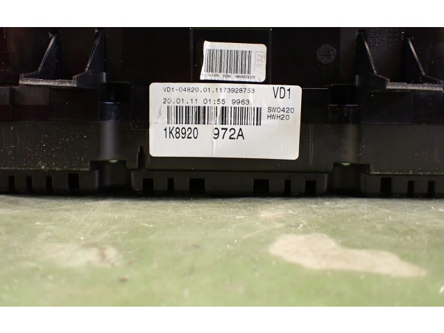 Панель приборов 1K8920972A   Volkswagen Scirocco       