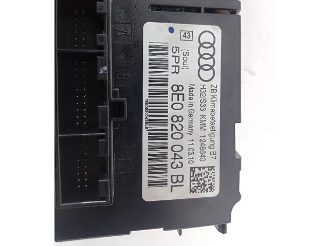 Блок управления климат-контролем 8E0820043BL   Seat Exeo (3R)