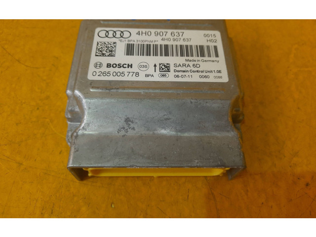 Блок подушек безопасности 4H0907637, 4H0907637   Audi A8 S8 D4 4H