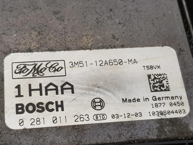 Комплект блоков управления 3M5112A650MA, 0281011263   Ford Focus C-MAX