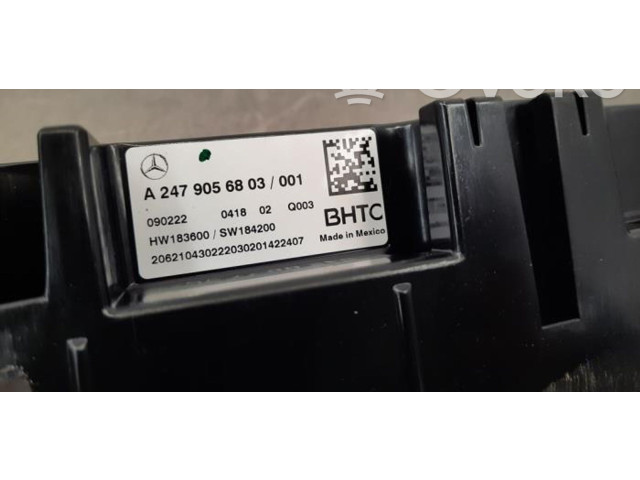 Блок управления климат-контролем A2479056803   Mercedes-Benz GLB x247