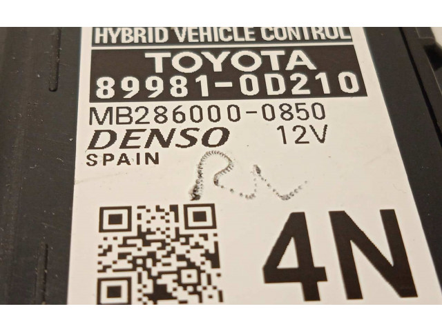 Блок управления 899810D210, MB2860000850   Toyota Yaris