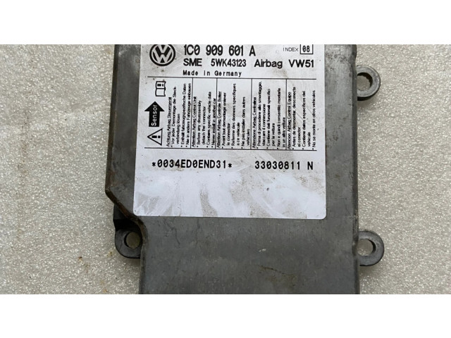 Блок подушек безопасности 1C0909601A, 5WK43123   Skoda Fabia Mk1 (6Y)