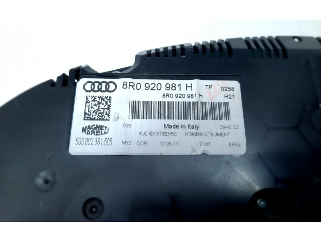 Панель приборов 8R0920981H   Audi Q5 SQ5       