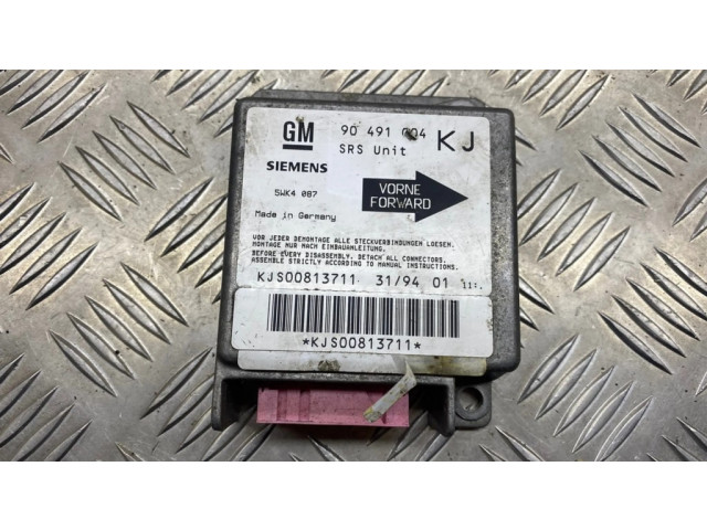 Блок подушек безопасности 90491004, KJS00813711   Opel Omega B1