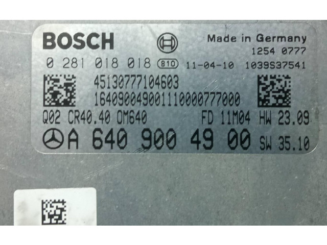 Řídící jednotka 0281018018   Mercedes-Benz B W245 2011