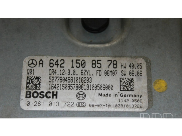 Řídící jednotka A6421508578, 0281013722   Mercedes-Benz E W211 2002
