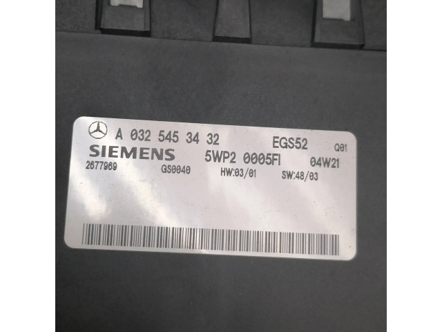 Блок управления коробкой передач A0325453432   Mercedes-Benz E W211