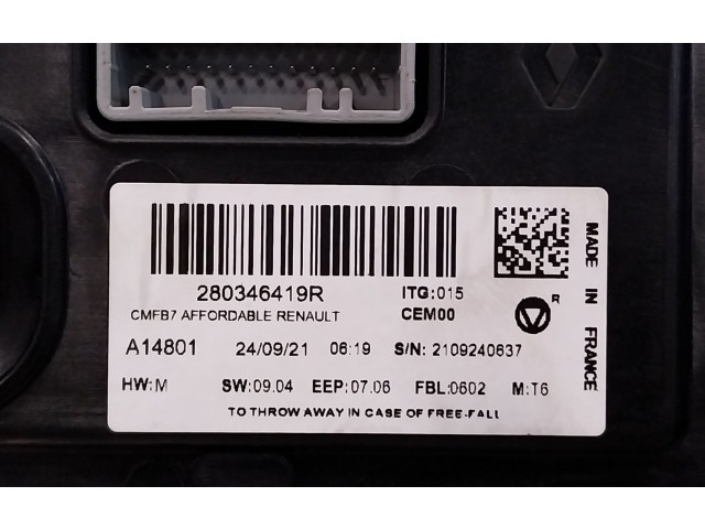 Дисплей    280346419R   Renault Captur II