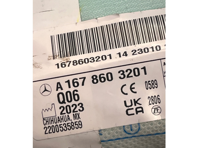 Боковая подушка безопасности A1678602901, A1678603201   Mercedes-Benz GLE W167