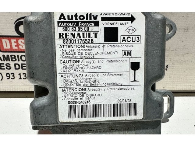 Блок подушек безопасности 8200117652B   Renault Scenic I